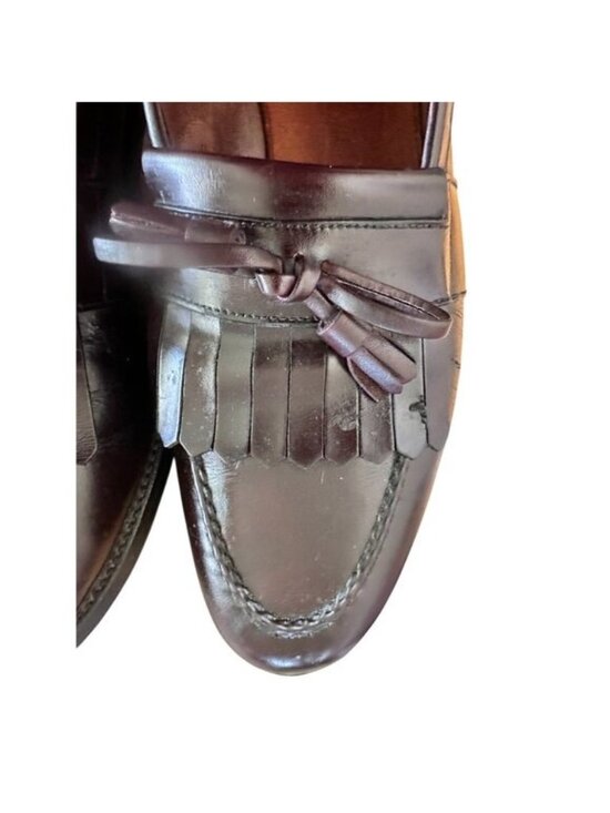 Allen Edmonds Chelsea Loafers Mens 11.5 Brown Leather Tassel Old Money Office main image 10
